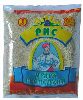 Рис довгозернистий шліфований Мудра Господиня 1 кг